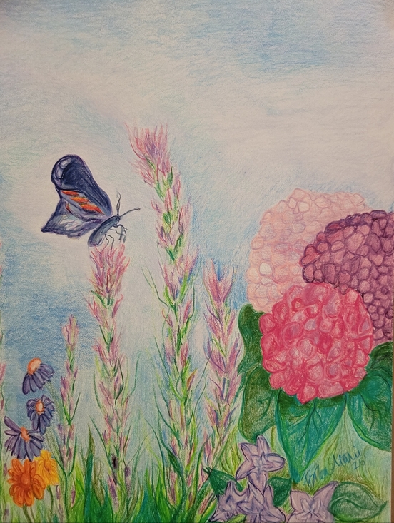 Hand Crafted Other - "Spring Serande" Original Artwork By Brea Marie FRAMED 16in X 20in